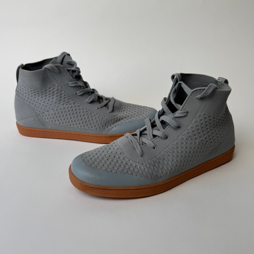 Suavs The Legacy Mens Size 12 Heather Grey Knit High Top Sneakers